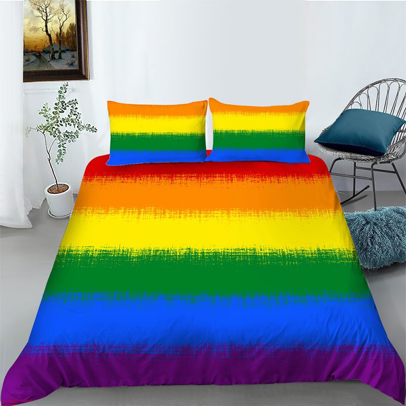 LGBTQ- 3PcsQueen Size Quilt Cover (LGBTQ-38) - Image 3