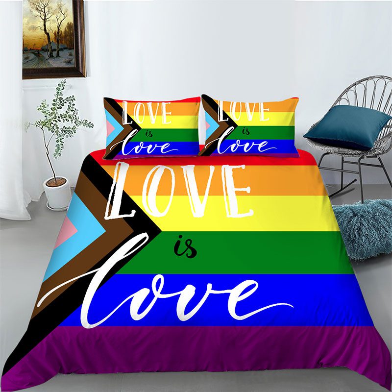 LGBTQ- 3PcsQueen Size Quilt Cover (LGBTQ-39) - Image 3