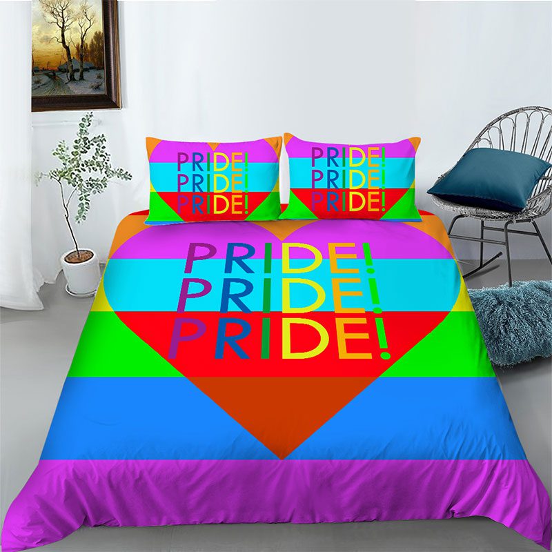 LGBTQ- 3PcsQueen Size Quilt Cover (LGBTQ-40) - Image 3