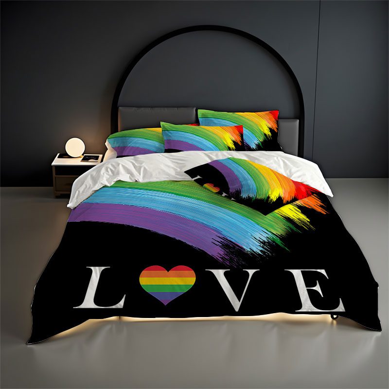 LGBTQ- 3PcsQueen Size Quilt Cover (LGBTQ-41)