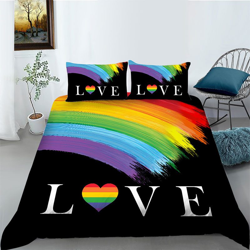 LGBTQ- 3PcsQueen Size Quilt Cover (LGBTQ-41) - Image 3