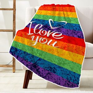 60*80'' LGBTQ- Fleece Single-Sided Digital Printed (LGBTQ-45)