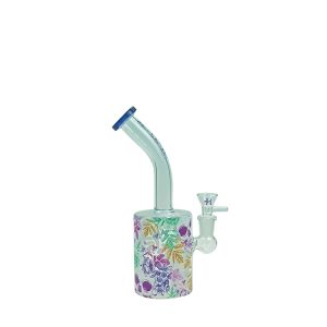 Haze 9" Skull Flower Rig - Blue (Mini-M)