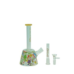 Haze 9" Lab Flower Beaker - Jade Yellow (Mini-Q)