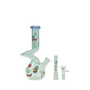 Haze 9" Zong bong with color lip Purple (Mini-W)
