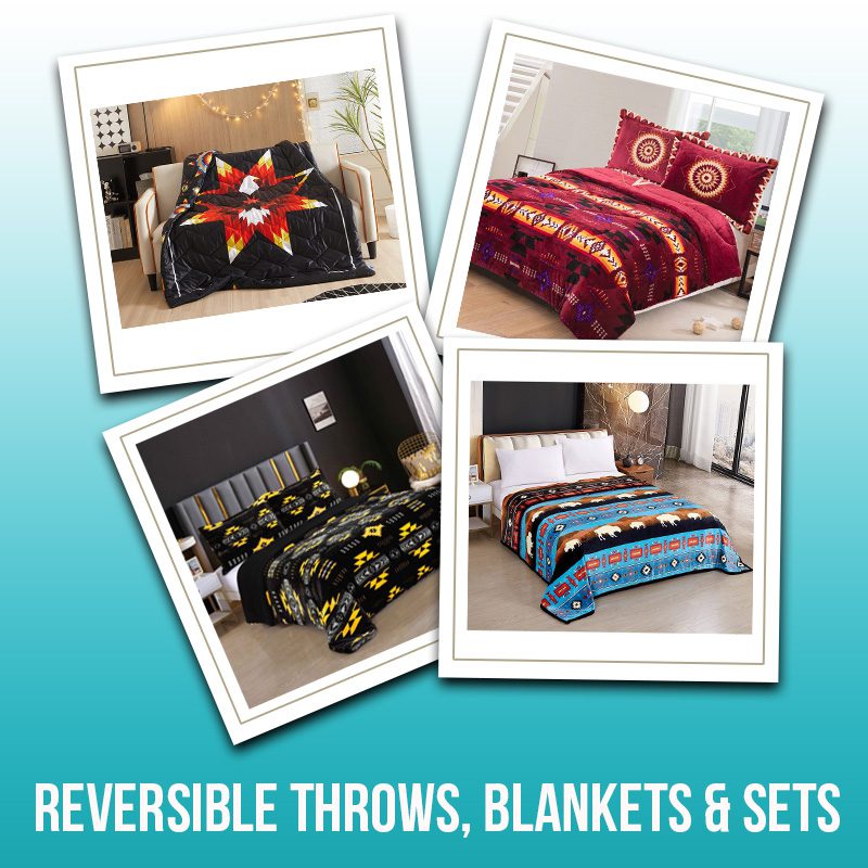 Reversible Throws, Blankets & Sets