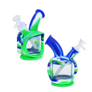 6.5'' Kettle silicone bong (SMKE-036-B)
