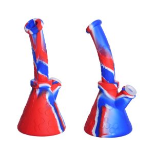 8.5'' Silicone Simple Style Bong (SMKE-039-B)