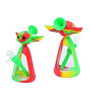 7''Silicone Yoda bong (SMKE-048)