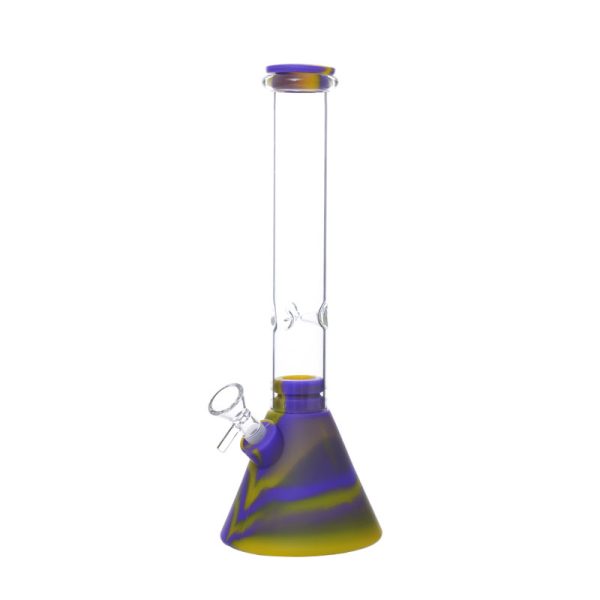 10''Silicone Long Neck Bong (SMKE-052-B) - Image 2