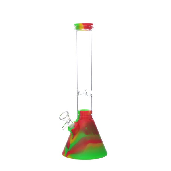 10''Silicone Long Neck Bong (SMKE-052-C) - Image 2