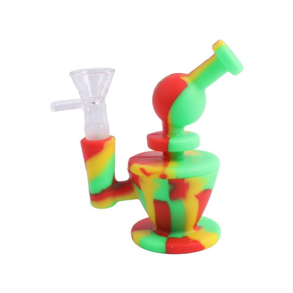 5''Little Puff  Silicone Micro Bong (SMKE-065-C)
