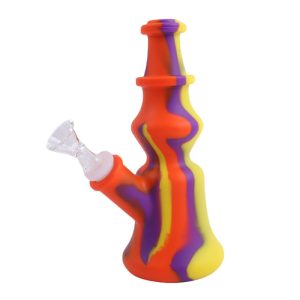 8''Pagoda silicone bong (SMKE-066-B)