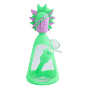 7''  Silicone Alien Cap Bong (SMKE-068-D)