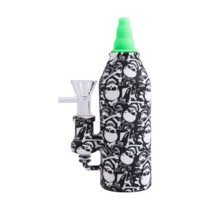7'' Silicone Saus Bottle Design Bong (SMKE-073-B)