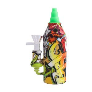 7'' Silicone Saus Bottle Design Bong (SMKE-073-D)