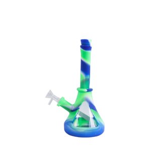 10''Lighthouse 6 Designs Colorful Silicone Printing Bong (SMKE-075-F)