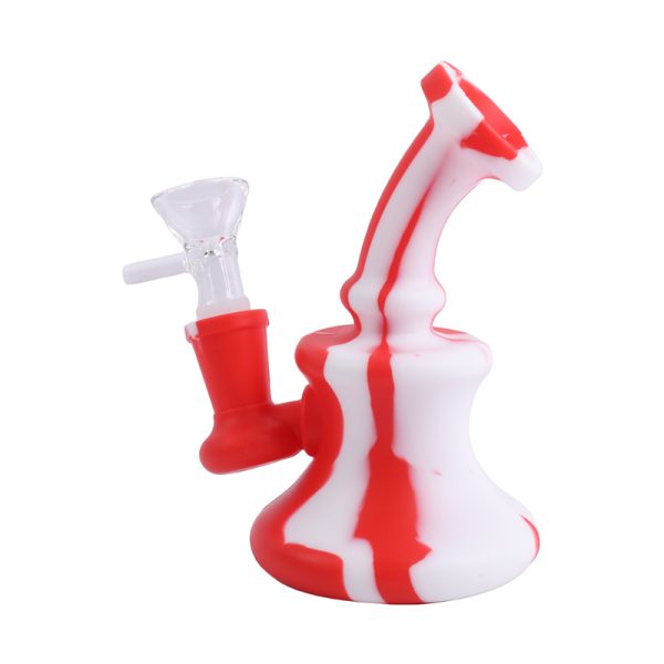 5'' Portable silicone bong (SMKE-079-B)