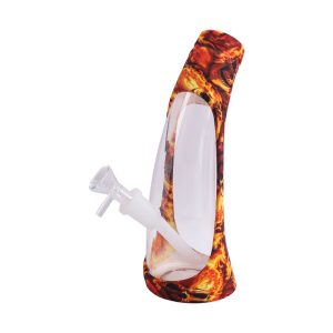 9''Clear silicone printing bong (SMKE-082-A)