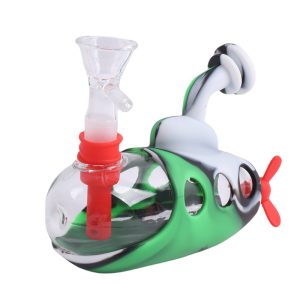 5''Submarine Shape Hose Joint Glass Bong (SMKE-084-A)