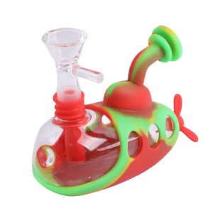 5''Submarine Shape Hose Joint Glass Bong (SMKE-084-B)