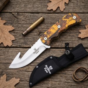 Snake Eye Tactical Skinner Knife Gut Hook (HK-007YE)