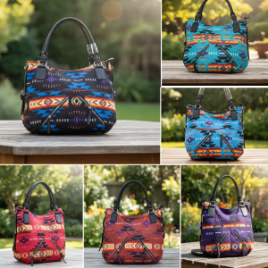 Womens Printed Fleece Purse - Large (0523)