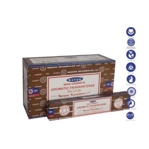 Satya Nag Champa - Incense Sticks, 15g Aromatic Frank (15.176)