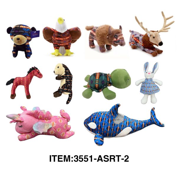 Printed Plush Toy 10" (3551-ASRT-2)
