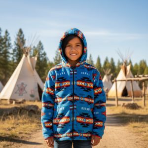 Native Design Silk Touch Zip-Up Hoodie - Kids - Assorted (0251K-1931)
