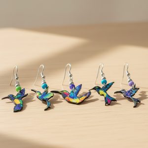 Acrylic Hummingbird Earring (AC-HB-EAR)