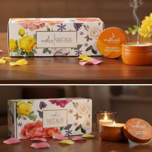 Ampliscent Candles Odor Eliminator - (Citrus Orange+Fruit Splash)