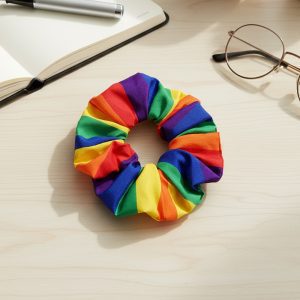 LGBTQ Rainbow-hair scrunchie (LGBTQ-19)