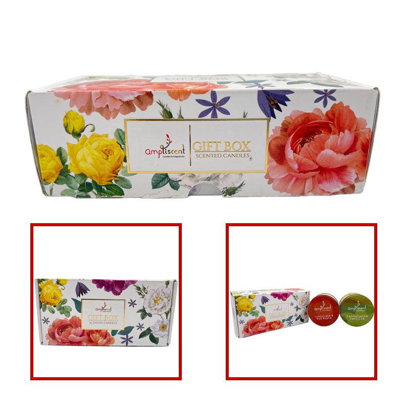 Ampliscent Candles Odor Eliminator - (Chocolate Red Apple+Sandalwood)