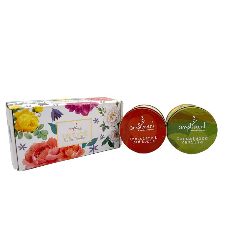 Ampliscent Candles Odor Eliminator - (Chocolate Red Apple+Sandalwood) - Image 2