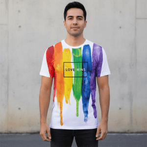 Pride -T shirt-white-Assorted Size (LGBTQ-03)