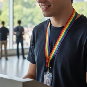LGBTQ Rainbow Lanyard (LGBTQ-15)