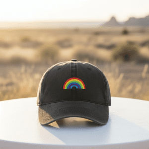 Rainbow Pride Gay Themed  Hat-Black (LGBTQ-25)