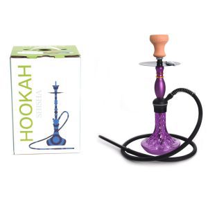 16'' Aluminium Hookah-Single Hose-Purple  (SMKE-119)