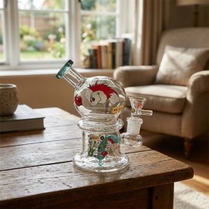 Haze 6" Rock Music Bubble Dome Dab Rig - Teal (Mini-D)