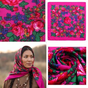 CD-Scarf-1-30 Metallic Fuchsia