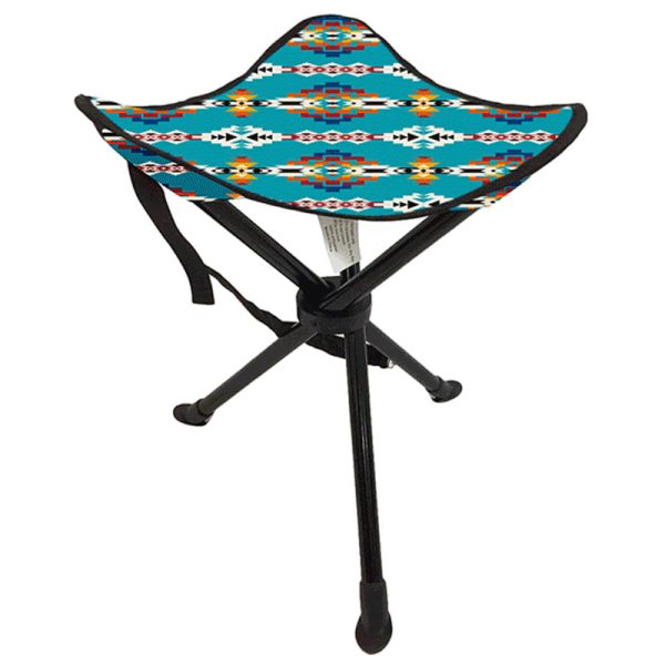 Collapsible Tripod Camping Stool - Medium - Assorted Colors (0616-SOL)