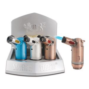 Scorch Torch 45 degree Tank 3 Torch see through butane hold antique (61744-3T)