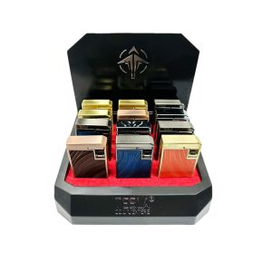 Tesla Heavy 2 Torch cigar punch antiqued metal & colors (61775-2T)