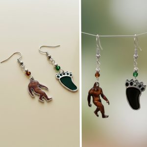 Acrylic Bigfoot Earring (AC-BIGFOOT-EAR)