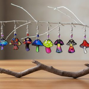 Acrylic Psychedellic Style Mushroom Earring (AC-PSY-SHR)