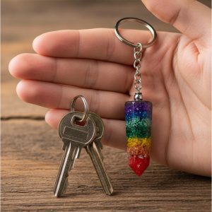 ORGONITE POINT KEY CHAIN (ORG-PT-KC)