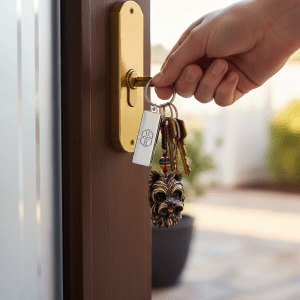 HAND CRAFTED DROPBOX KEY CHAIN YORKIE (KC-0212- YO)