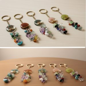 Acrylic Tree Of Life Key With Chip Stones (TOL-MC-KEY)