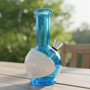 6″ Round Base Mini Glass Bong (JBLMIN-07-1D)